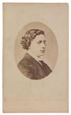 DODGSON, CHARLES LUTWIDGE. Photograph Inscribed to his sister Mary Charlotte Collingwood (M.C.C.),